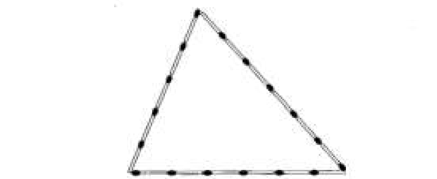 Triângulo de palitos de fósforo (Foto: Reprodução/ENEM)