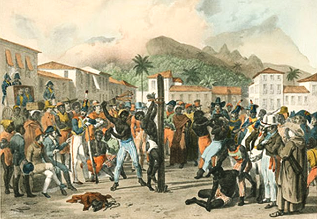 Pelourinho, em Salvador, lugar de castigo para o escravos (Foto: Reprodução)