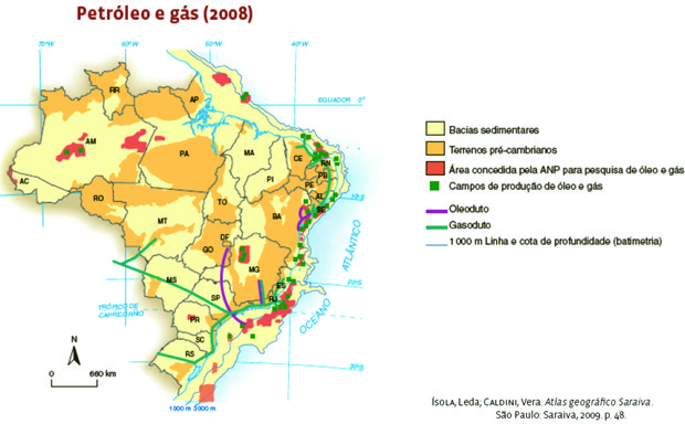 Estrutura geológica e mineração no Brasil (Foto: Reprodução)
