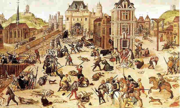 Massacre de São Bartolomeu  (Foto: Pintura: François Dubois/Reprodução)