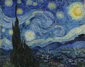 A Noite Estrelada – Van Gogh (1889) – Impressionismo (Foto: Reprodução)