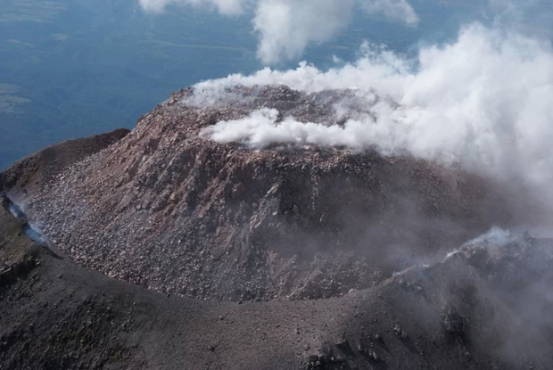 Cratera do vulcão Colima, no México (Foto: Reprodução)