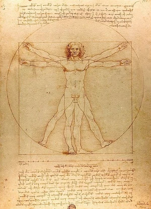 Homem Vitruviano (1490)  (Foto: Desenho: Leonardo Da Vinci / Reprodução)