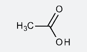 Molécula de ácido etanoico (Foto: Colégio Qi)
