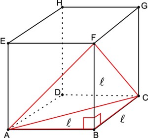 Esquema do tetraedro (Foto: Colégio Qi)