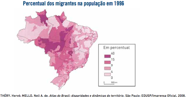 Gráfico sobre migração nos anos 90 (Foto: Reprodução/UERJ)