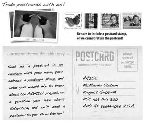 Disponível em: http://www.meganbergdesigns.com/andrill/iceberg07/postcards/index.html. Acesso em: 29 jul. 2010 (adaptado). (Foto: Reprodução/Enem)