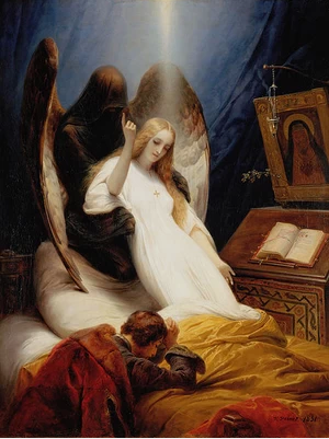 O Anjo da Morte (1851)  (Foto: Pintura: Horace Vernet/Reprodução)