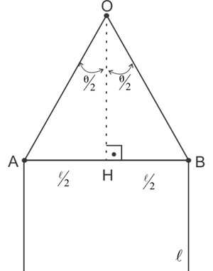 Esquema com triângulo e quadrado (Foto: Colégio Qi)