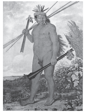 ECKHOUT, A. “Índio Tapuia” (1610-1666). Disponível em: http://www.diaadia.pr.gov.br.  Acesso em: 9 jul. 2009.  (Foto: Reprodução/Enem)